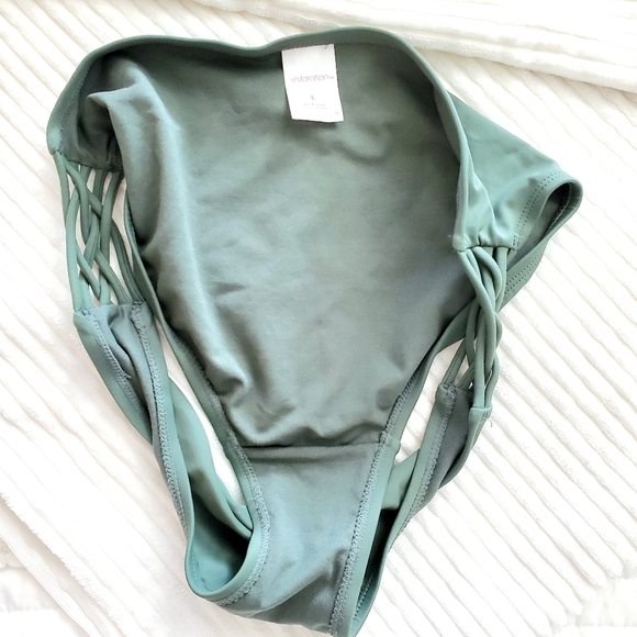 Xhilaration/Target Bikini TOP and BOTTOM Sage-Olive Green (Size Large) - Picture 3 of 8